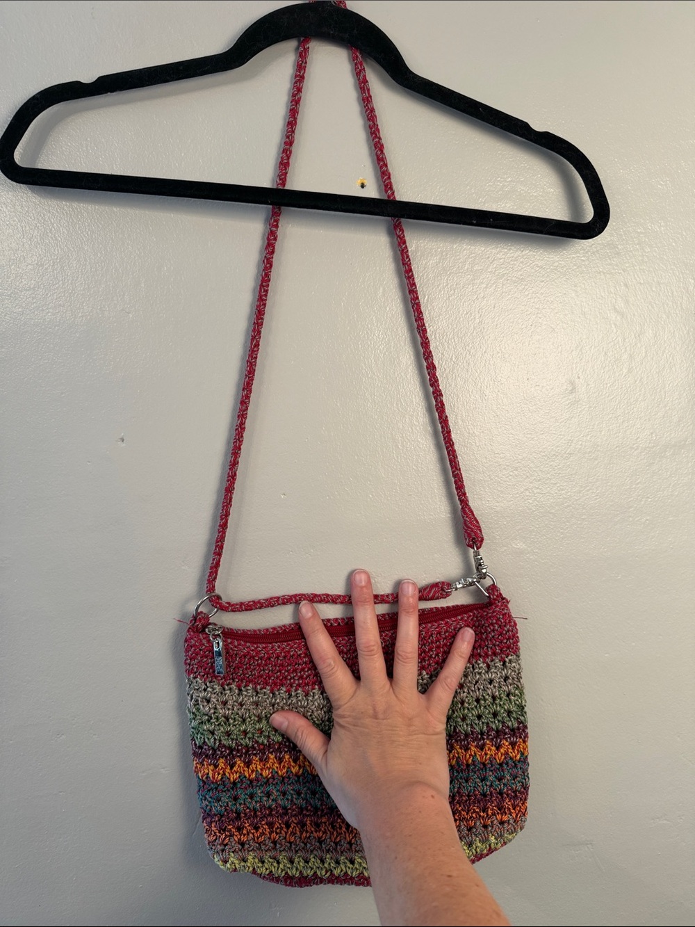 The Sak Colorful Rainbow Woven Crochet Bag - Picture 5 of 12